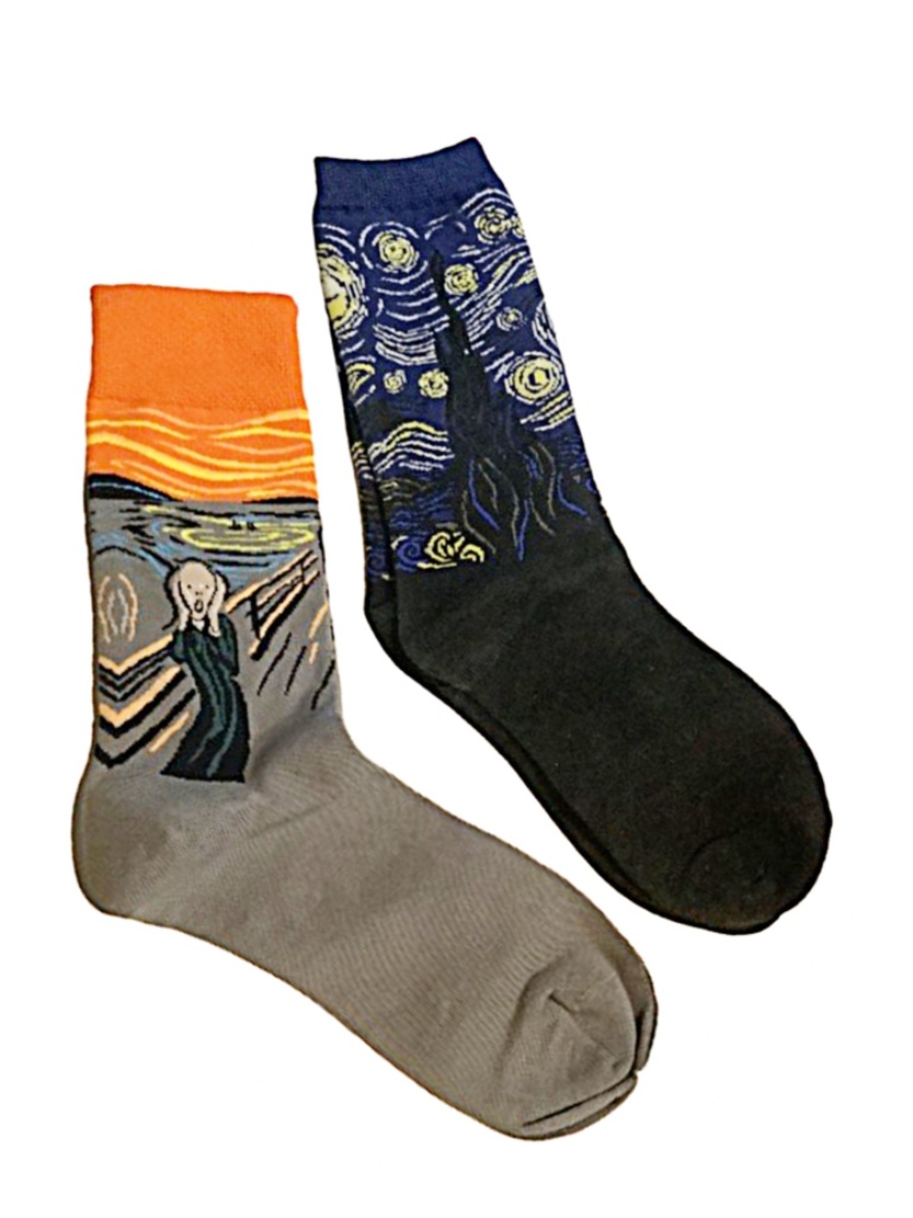 Art Socks - The Scream and Starry Night - One Size